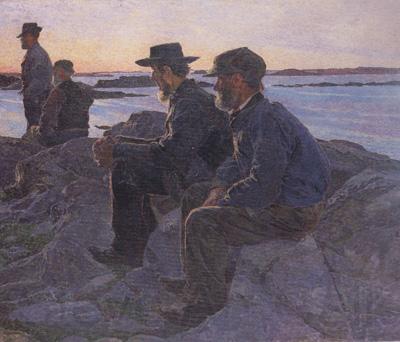 Carl Wilhelmson On the Rocks at Fiskebackskil (nn02 France oil painting art